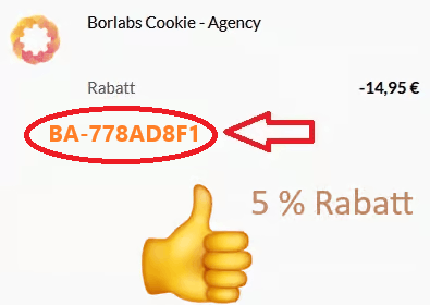 borlabs rabattcode freischalten